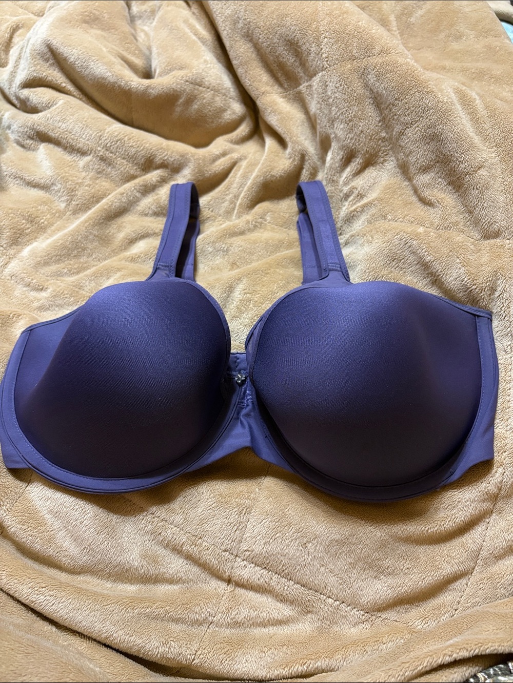 Bali Purple Underwire Molded Bra 40D with detachable straps for crisscross back